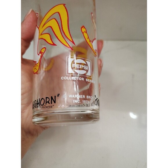 Vintage Foghorn Leghorn Glass Tumbler Pepsi Collector Series Cartoon Character - Picture 12 of 12